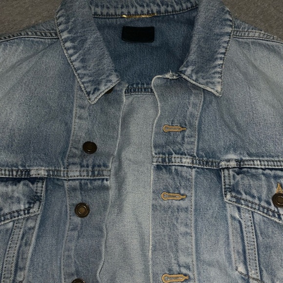 Saint Laurent Light Blue Denim Jacket - Picture 1 of 6